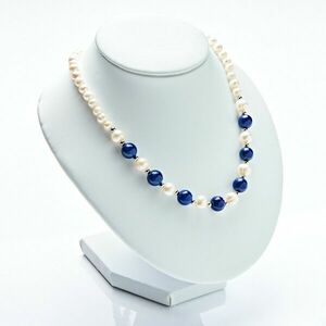 Gyöngy nyaklánc jádéval Amélie di Santi kép