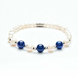 Gyöngy karkötő jádéval Amélie di Santi kép