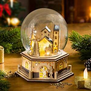 LED-es zenedoboz üveggömbbel kép