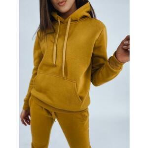 Női kapucnis pulóver BASIC caramel kép