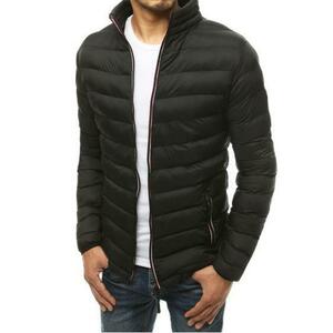 Férfi átmeneti steppelt kabát fekete tx3486 kép