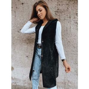 Női téli mellény kapucnival ARTEMI fekete kép