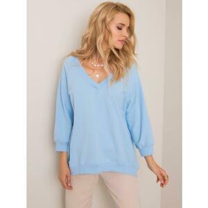 Női pulóver Sally RUE PARIS világos kék kép