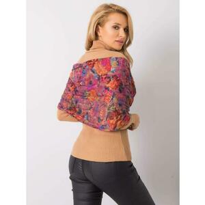 Piszkos rózsaszín virágos sál kép