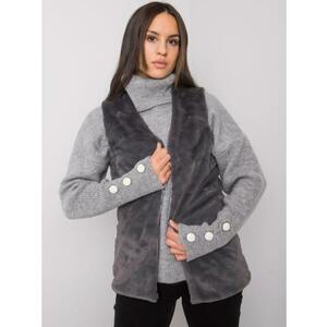 Női szőrmemellény LOXXLEY grafit kép