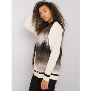 Női szőrmemellény ROMI fekete szürke kép