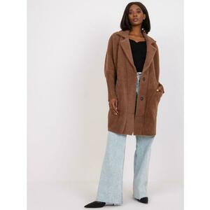 Női alpakka kabát gyapjúval SERENA világosbarna kép