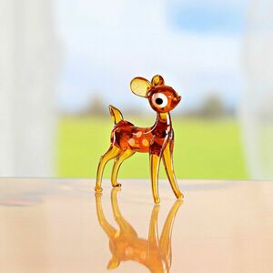 1 db üvegfigura Őzgida, álló kép