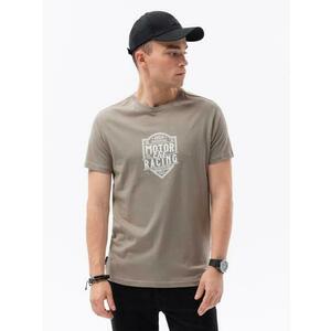 Férfi póló ANGEL barna színnel nyomtatva kép