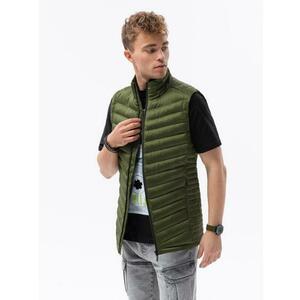 Férfi steppelt mellény SELBY sötétzöld kép