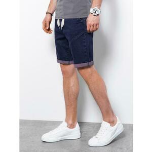 Pánske džínsové kraťasy NELSON fialové kép