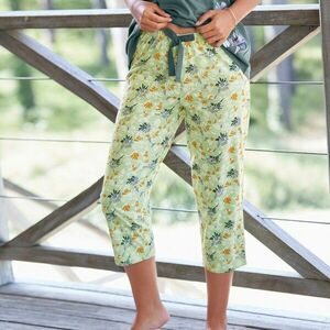 3/4 pizsamanadrág szirmok nyomtatással kép