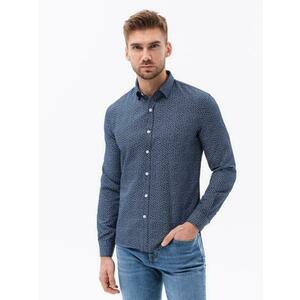 Férfi hosszú ujjú ing MANTEL sötétkék kép