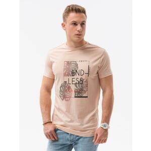 Férfi póló nyomtatott SKYLAR rózsaszínű kép