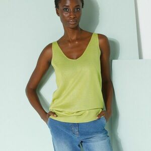 Kötött felső V-nyakkal kép