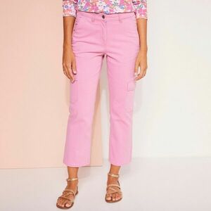 7/8 nadrág zsebekkel, sztreccs tweedből kép