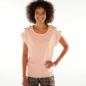 Egyszínű póló kókuszgombokkal a vállán kép