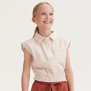 Reserved - Ráncolt felső - Krém kép