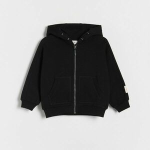 Reserved - Pamut kapucnis felső - Fekete kép