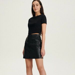 Reserved - Műbőr szoknya - Fekete kép