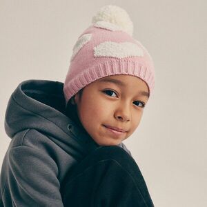 Reserved - Téli sapka pomponnal - Rózsaszín kép
