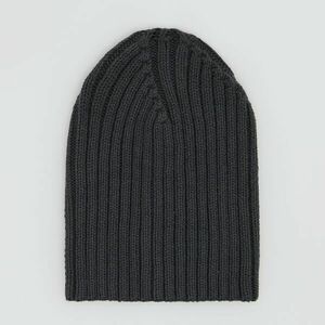 Reserved - Bordázott kötésű beanie sapka - Szürke kép