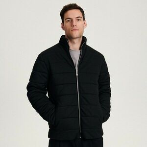 Reserved - Állógalléros steppelt dzseki - Fekete kép