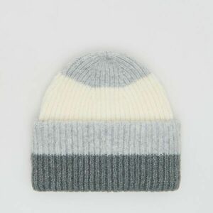 Reserved - Gyapjúkeverék beanie sapka - Világosszürke kép
