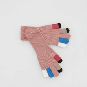 Reserved - Gyapjúkeverék kesztyű - Rózsaszín kép