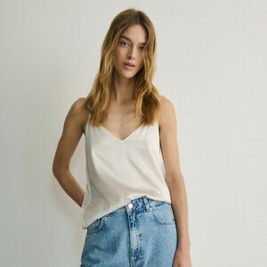 Reserved - Selyemben gazdag felső - Krém kép