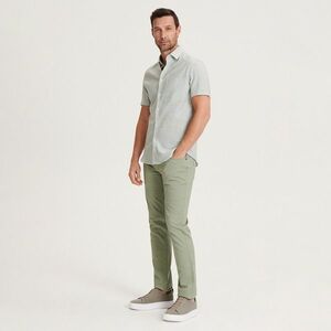 Reserved - Slim fit pamut nadrág - Türkiz kép