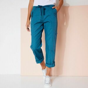 Egyenes nadrág zsebekkel és nadrágszárral kép