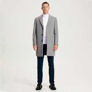 Reserved - Chino slim fit nadrág - Tengerészkék kép