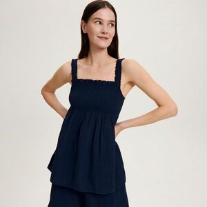 Reserved - Pántos felső - Tengerészkék kép