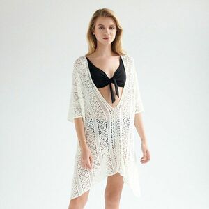 Reserved - Áttört mintás tunika - Krém kép