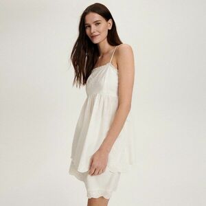 Reserved - Felső hímzett díszítéssel - Krém kép