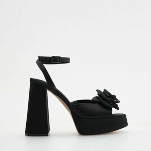 Reserved - Magas sarkú szandál - Fekete kép