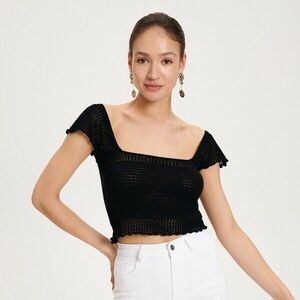 Reserved - Dzsörzé crop top - Fekete kép