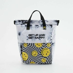 Reserved - Többszínű, felül feltekerhető hátizsák - Fekete kép