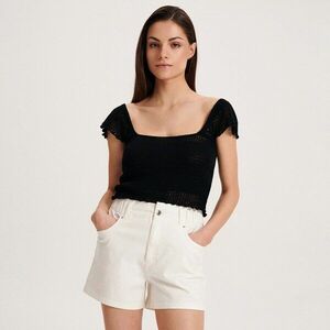 Reserved - Magas derekú rövidnadrág - Fehér kép