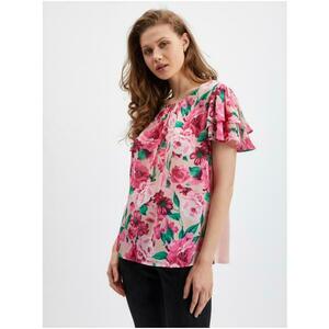Rózsaszín női virágos blúz kép
