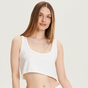 Reserved - Pamutban gazdag crop top - Fehér kép