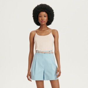 Reserved - Rövidnadrág műbőr övvel - Kék kép