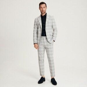 Reserved - Kockás carrot nadrág - Szürke kép