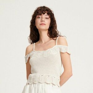 Reserved - Dzsörzéblúz - Krém kép