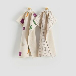 Reserved - 2 darab mintás pamuttörölköző - Többszínű kép