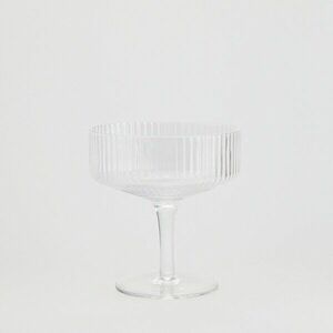 Reserved - Barázdált pezsgőspohár - Fehér kép