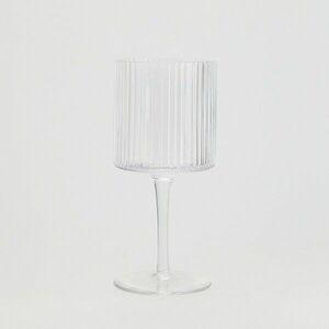 Reserved - Barázdált borospohár - Fehér kép