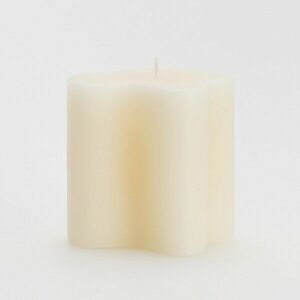 Reserved - Szabálytalan alakú gyertya - Krém kép
