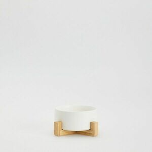 Reserved - Kerámia etetőtál - Fehér kép